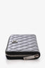 Pre-Loved Chanel™ 2015/16 Black Patent Leather Quilted CC Long Zip Wallet