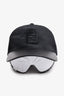 Fendi Black Leather/Fabric FF Baseball Hat