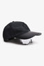 Fendi Black Leather/Fabric FF Baseball Hat