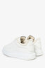 Alexander McQueen White Leather Sherpa Lined Chunky Sneakers Size 41