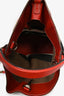 Burberry Nova Check Linen/Red Leather Ashby Bucket Bag