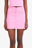 Maje Pink Braided-trim Mini Skirt Size 34