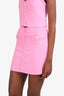 Maje Pink Braided-trim Mini Skirt Size 34