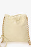 Pre-Loved Chanel™ 2023 Yellow Lambskin Mini 22 Hobo Bag