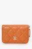 Pre-Loved Chanel™ 2021 Brown Caviar ZIP Cardholder