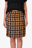 Marni Brown Printed Skirt Size 36