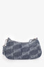 Balenciaga Blue Denim Le Cagole Mini BB Cagoule Handbag with Strap