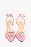 Mach & Mach Pink Crystal Bow 'Matilda' 100mm Heels Size 38