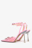 Mach & Mach Pink Crystal Bow 'Matilda' 100mm Heels Size 38