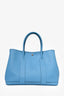 Hermès 2014 Blue Clemence Leather Garden Party Tote