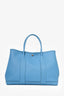 Hermès 2014 Blue Clemence Leather Garden Party Tote