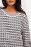 Fendi White/Black Zucchino FF Logo Printed Pullover Size 52