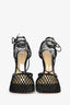 Bottega Veneta Black 'Stretch' Lace-Up Heeled Sandals Size 37.5