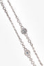 Pre-Loved Chanel™ 2016 Silver-Tone Blue Crystal CC Medallion Chain Belt