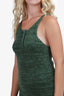 JW Anderson Green Maxi Dress with Gold Hem Size M