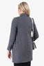 Stella McCartney Grey Wool Studded Coat Size 36