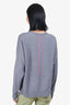 T by Alexander Wang Pink Accents Grey Wool Sweater Size L