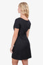 The Kooples Black Embroidered Boat Neck Dress Size 38