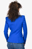 Balmain Royal Blue Wool Double Breasted Blazer Size 36