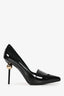 Roger Vivier Black Patent Leather Heel Detail Pumps Size 36