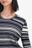 Opening Ceremony Black/White Wool Striped Sweater Dress Size M