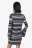 Opening Ceremony Black/White Wool Striped Sweater Dress Size M