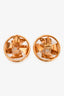 Pre-Loved Chanel™ Gold Tone CC Pinwheel Pearl Clip-On Earrings