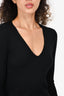 Vince Black Cashmere Ribbed Sweater Size S