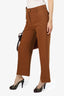 See By Chloe Brown Wide Leg Trousers Size 38