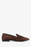 Khaite Brown Suede Loafers Size 39