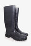 Burberry Navy Rubber Rain Boots Size 41