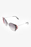 Prada Black/Orange Flamed Design Sunglasses