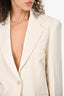 Max Mara Weekend Ivory 'Ausonia' Blazer + Trouser Set Size 38