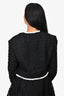 Balmain Black/White Tweed Cropped Jacket Size 36