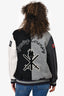 Opening Ceremony Grey/Black Wool/Leather Letterman Jacket Size M