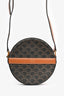 Celine Brown Leather Triomphe Round Purse