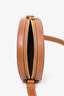 Celine Brown Leather Triomphe Round Purse