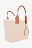 Hermès 2022 Beige/Brown Cavas/Leather Steeple 28 Tote