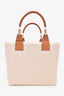 Hermès 2022 Beige/Brown Cavas/Leather Steeple 28 Tote