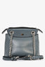 Fendi Grey Leather 'Back to School' Backpack