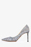 Jimmy Choo Blue/Pink Glitter Heels Size 37.5