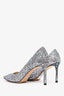 Jimmy Choo Blue/Pink Glitter Heels Size 37.5