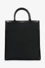 Celine Black Canvas/Leather Vertical Cabas Tote with Strap