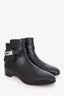 Hermès Black Leather Neo Ankle Boots Size 37.5