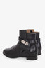 Hermès Black Leather Neo Ankle Boots Size 37.5