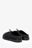 Prada Black Re-Nylon Quilted Puffer Fur Lined Mules Size 9 Mens