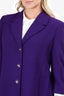 St. John Purple Blazer With Midi Skirt Set Size 8/10