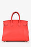 Hermès 2018 Red Swift Leather Birkin 25