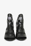 Balenciaga Black Leather/Mesh Open-Toe Glove Wedge Heels Size 37