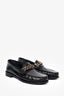 Sandro Black Leather Chain Detail Loafers Size 39